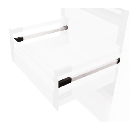 Comfort Box Рейлинг прямоугольный средний (комплект 2 шт.), L=500, белый