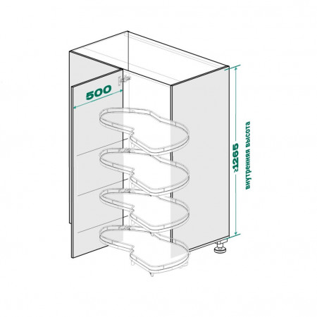 le-mans-500-mm-komplekt-h1265-mm-4-polki-4-dovodchika-pravij-arena-pure-cvet-antracit-kessebhmer-k1552-_5960