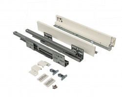 Комплект ящика Firmax Smartline, длина 450 мм, высота 64 мм, Push-to-Open, белый, FRM0745.007/64P
