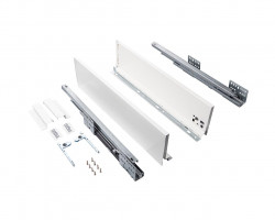 Комплект ящика Firmax Smartline, длина 550 мм, высота 135 мм, Push-to-Open, белый, FRM0755.007/135P