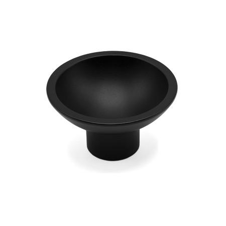 Ручка-кнопка, Tazza, черный, 54мм, модерн, Metakor, Бельгия